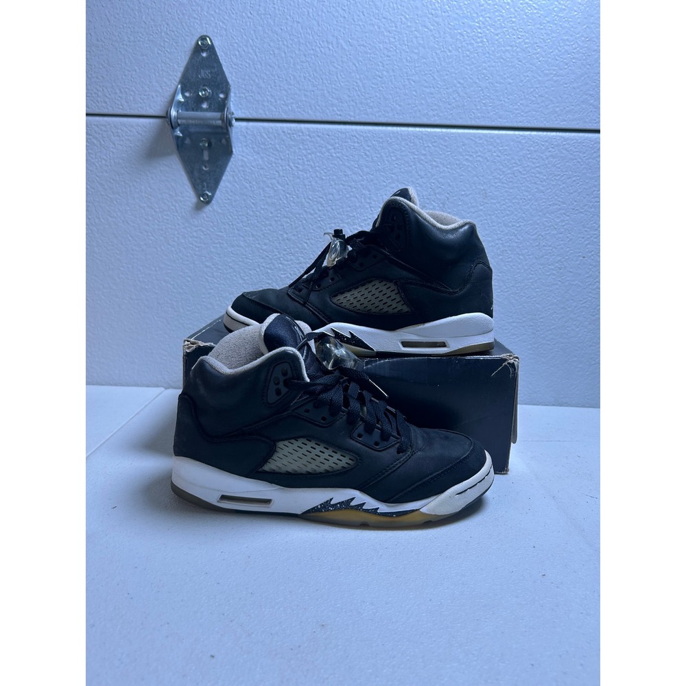 Jordan Air Jordan 5 Retro GS Black Cool Grey White 5.5Y #3085